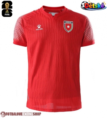 Jordánsko Venkovní dres komplet pro Děti MS 2026 Krátkým Rukávem (+ Krátké kalhoty)